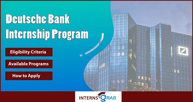 Deutsche Bank Internship | Break Into Investment Banking