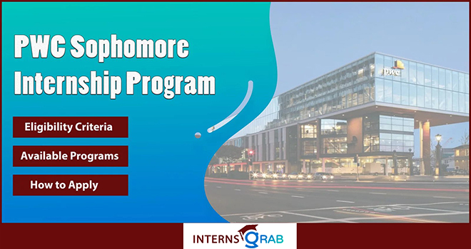 PWC Sophomore Internship | Build Skills with a Big Four Leader 