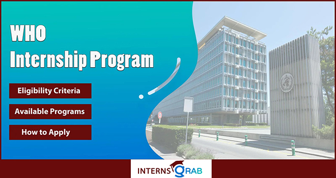WHO Internship: Make a Global Impact While You Learn